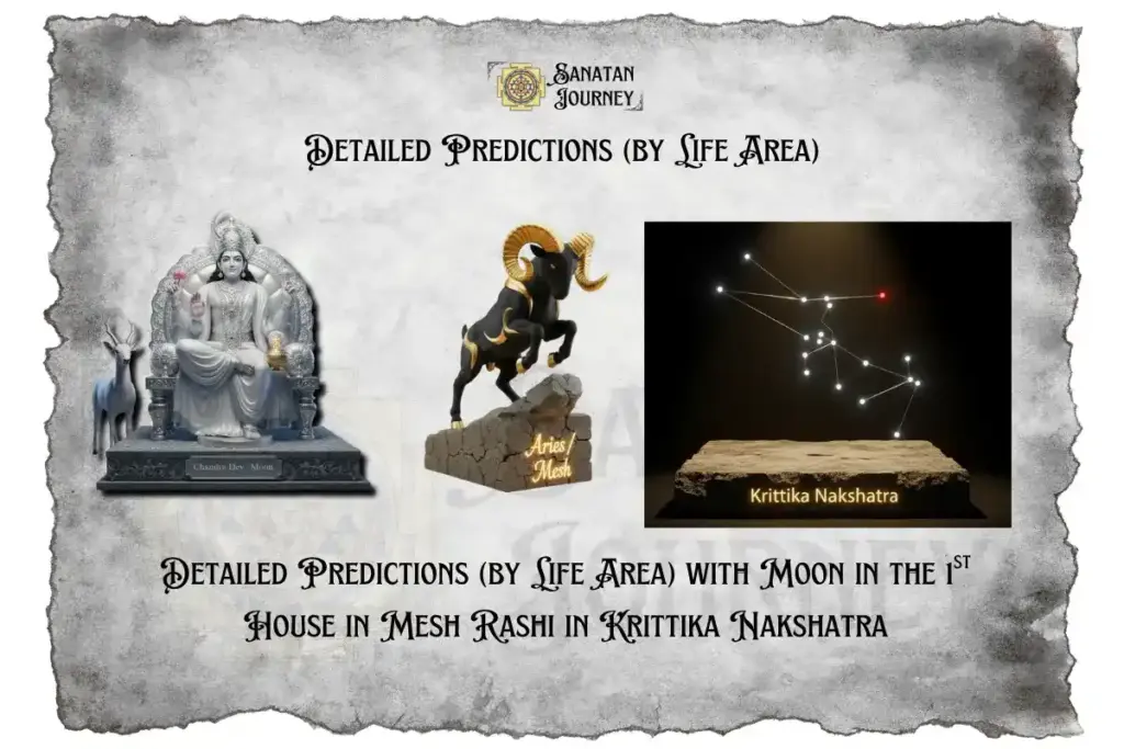 Detailed Prediction by Life Area with Moon in 1st House in Mesh Rashi in Krittika Nakshatra