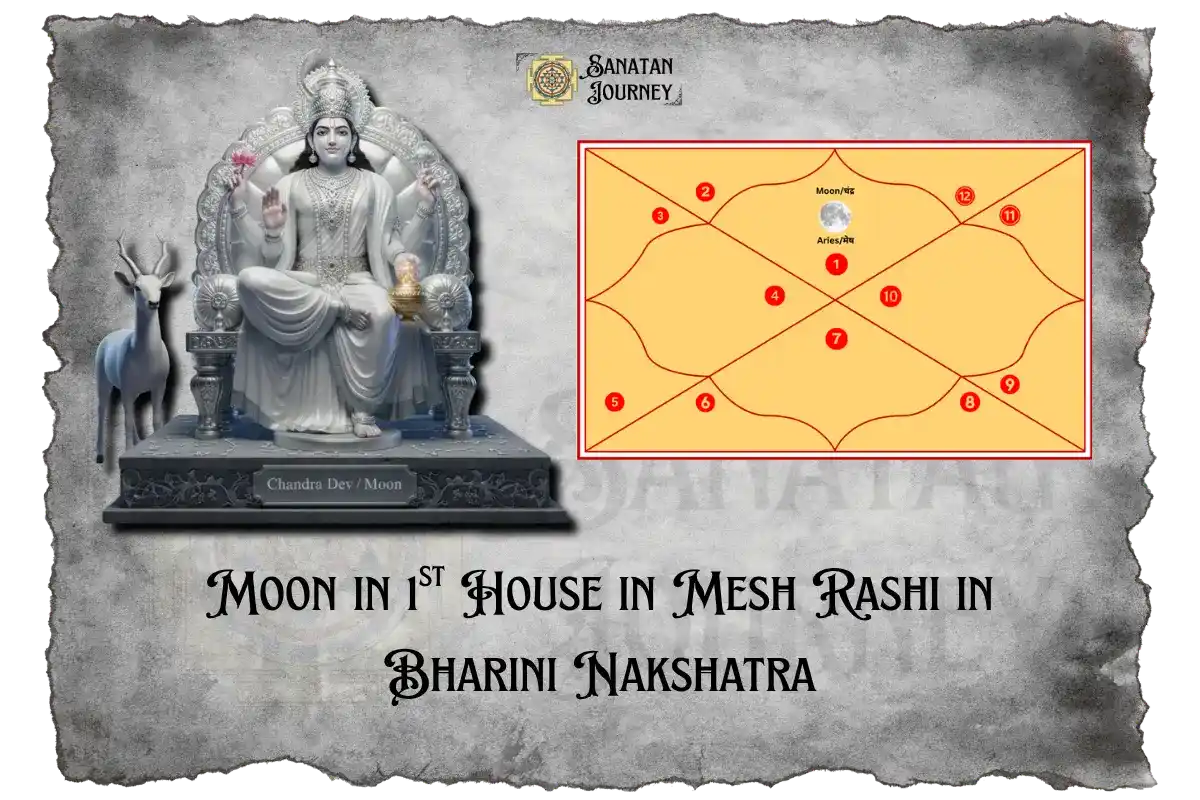 Moon in 1st House in Mesh Rashi in Bharini Nakshatra