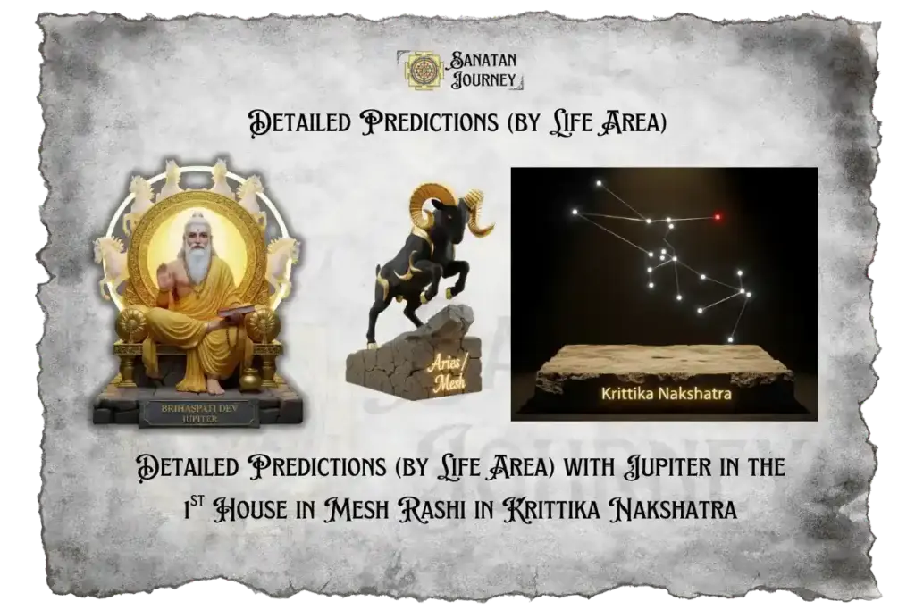 Detailed Predictions by Life Area Jupiter in Mesh Rashi in Krittika Nakshatra