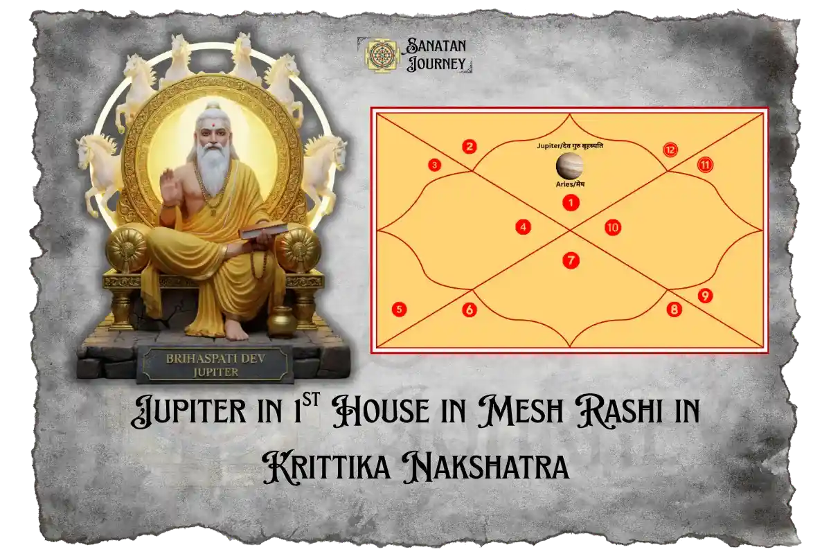Jupiter in 1st house in Mesh rashi in Krittika Nakshatra
