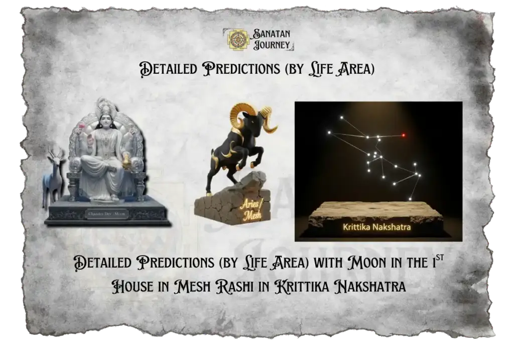 Detailed Analysis of Moon in 1st House in Mesh Rashi in Krittika Nakshatra