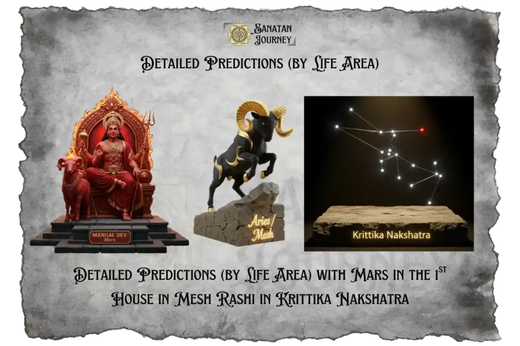Detailed Prediction of Mars in 1st House in Mesh Rashi in Krittika Nakshatra