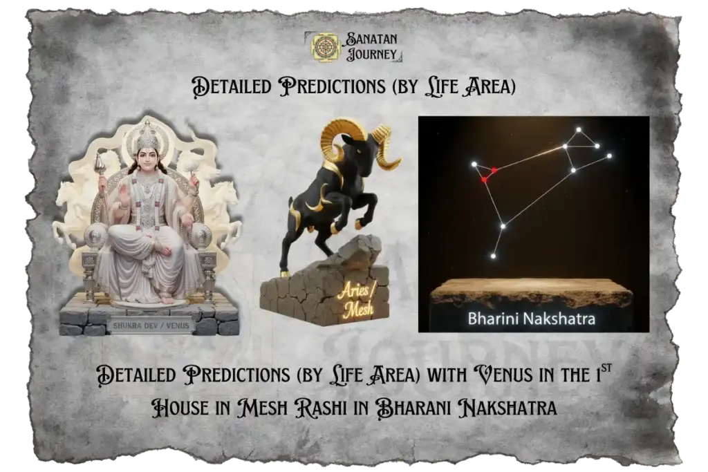 Detailed Predictions of Venus in 1st House in Mesh Rashi in Bharani Nakshatra