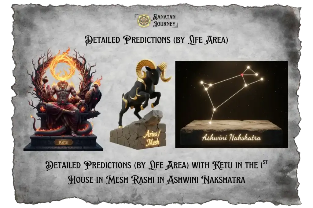 Ketu in 1st House in Mesh Rashi in Ashwini Nakshatra - Detailed Analysis