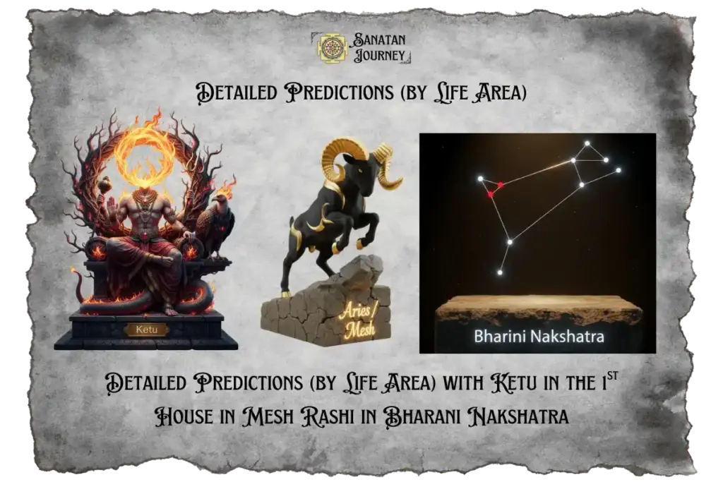 Ketu in 1st House in Mesh Rashi in Bharani Nakshatra - Detailed Analysis