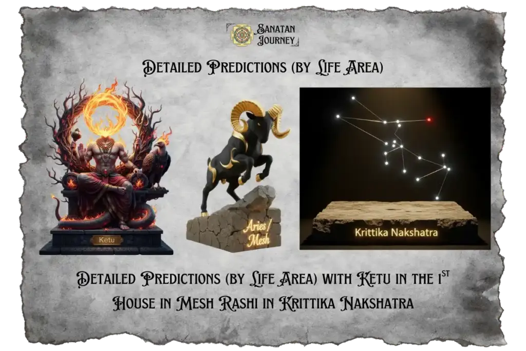 Ketu in 1st House in Mesh Rashi in Krittika Nakshatra - Detailed Analysis