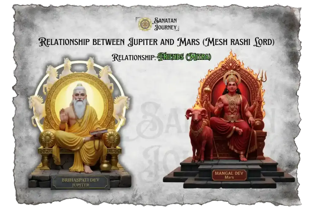 Relationship between Jupiter and Mars