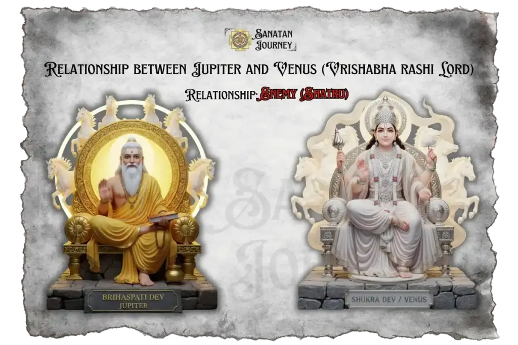 Relationship between Jupiter and Venus