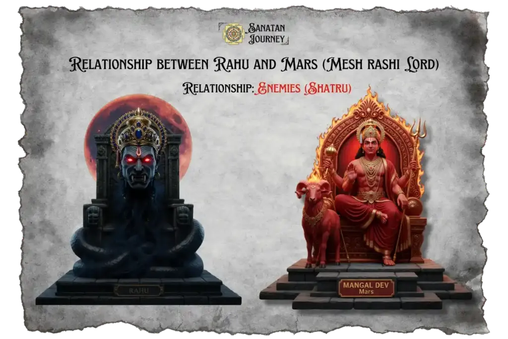 Relationship of Rahu and Mars