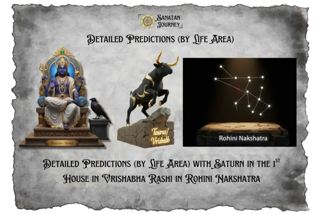 Saturn in 1st House in Vrishabha Rashi in Rohini Nakshatra - Detailed Analysis