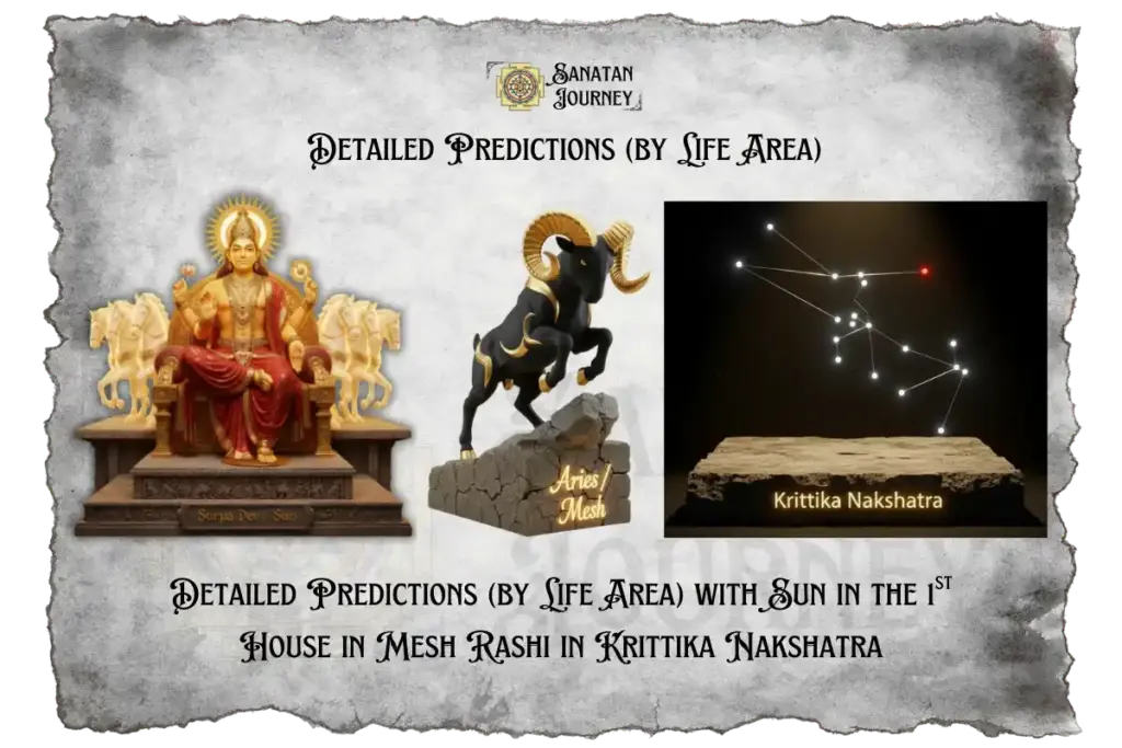 Sun in 1st House in Mesh Rashi in Krittika Nakshatra - Detailed Analysis