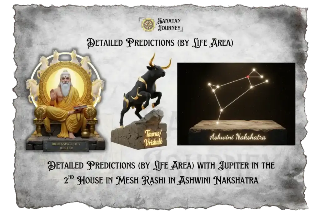 Jupiter in 2nd House in Mesh Rashi in Ashwini Nakshatra - Detailed Analysis