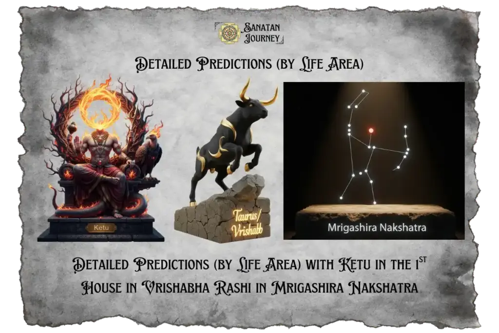 Ketu in 1st House in Vrishabha Rashi in Mrigashira Nakshatra - Detailed Analysis