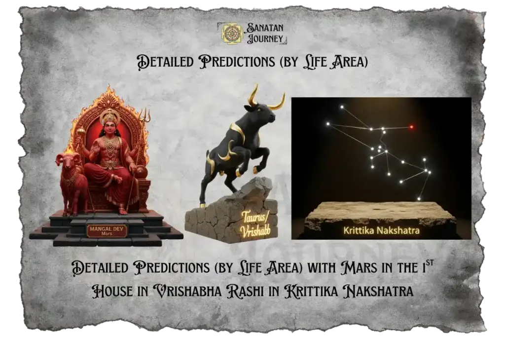 Mars in 1st House in Vrishabha Rashi in Krittika Nakshatra - Detailed Analysis