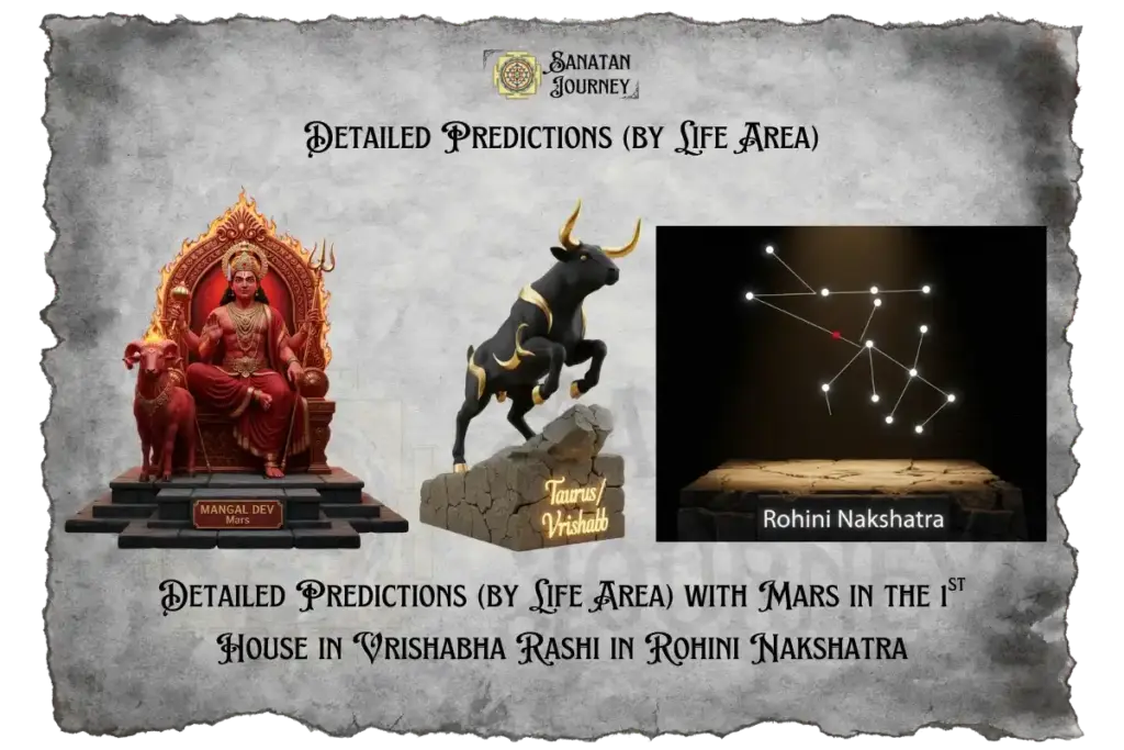 Mars in 1st House in Vrishabha Rashi in Rohini Nakshatra - Detailed Analysis
