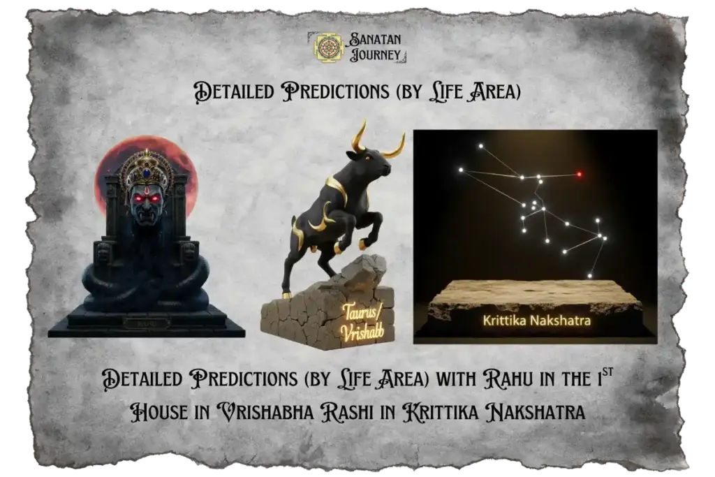 Rahu in 1st House in Vrishabha Rashi in Krittika Nakshatra - Detailed Analysis