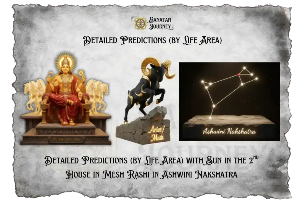 Sun in 2nd House in Mesh Rashi in Ashwini Nakshatra- Detailed Analysis