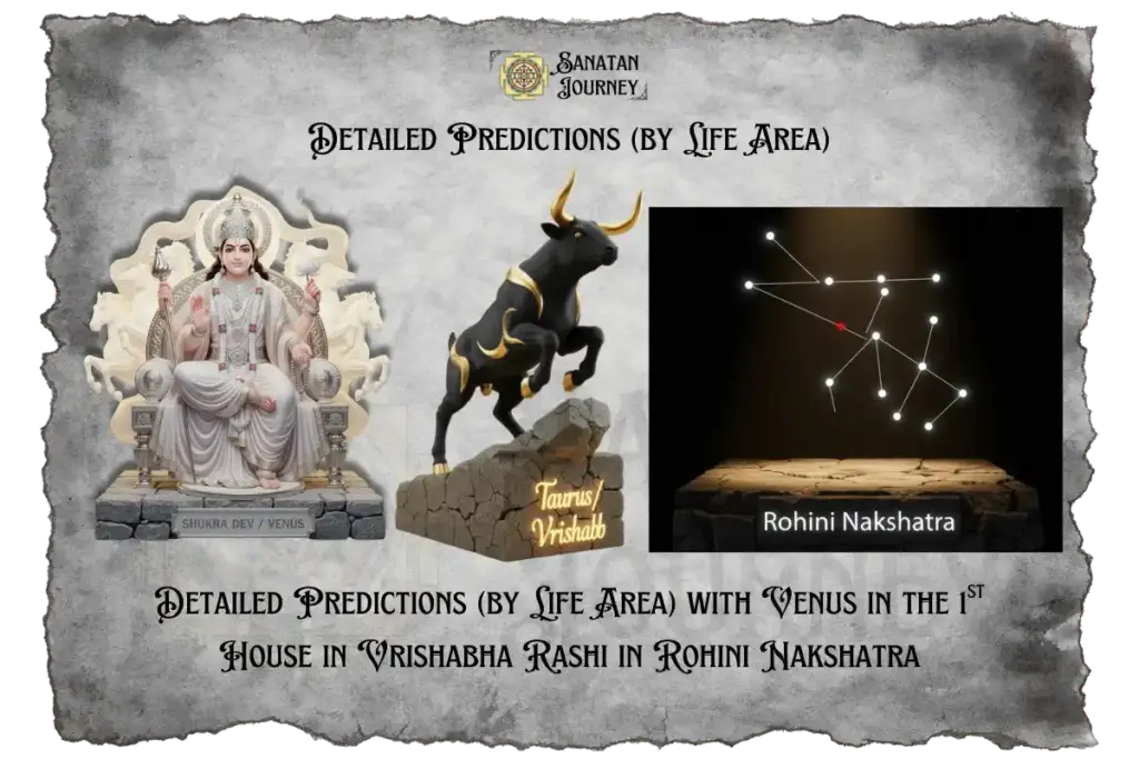 Venus in 1st House in Vrishabha Rashi in Rohini Nakshatra - Detailed Analysis