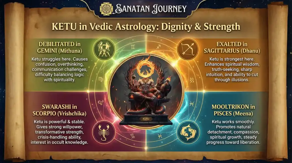 Dignity and Strength of Ketu