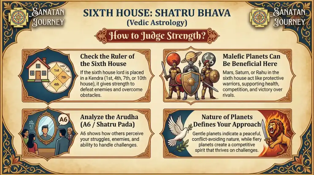 How to Judge Strength of Shatru Bhava (Sixth House)