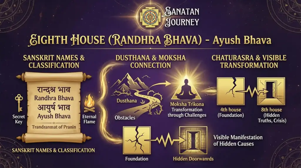 Sanskrit Names & Classification of Randhra Bhava (Eighth House)