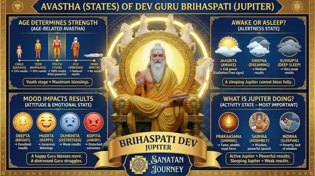 States (Avasthas) of Jupiter