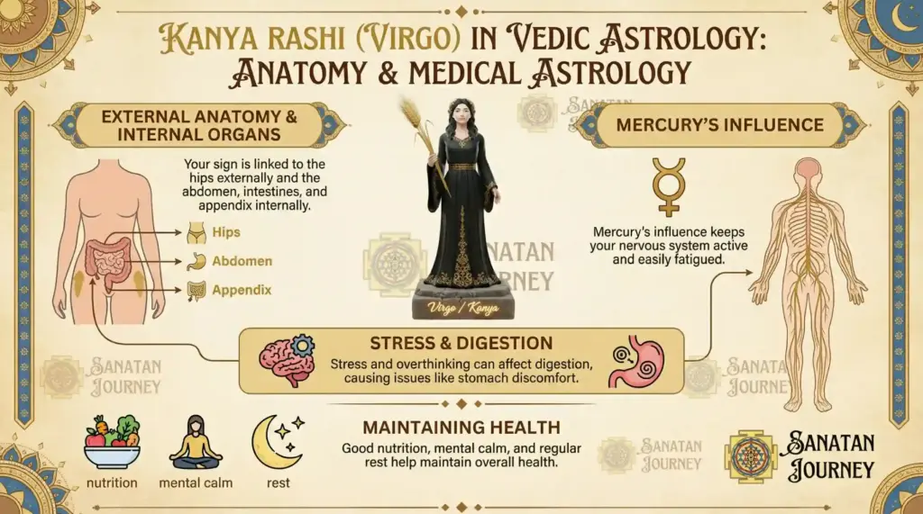 Anatomy & Medical Astrology of Kanya Rashi (Virgo)