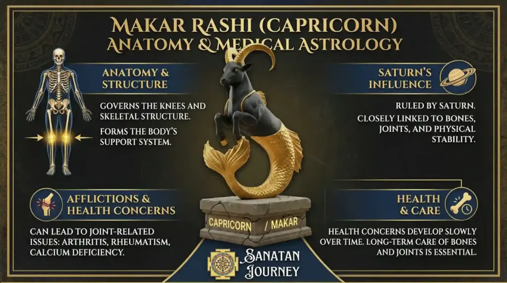 Anatomy & Medical Astrology of Makar Rashi (Capricorn)