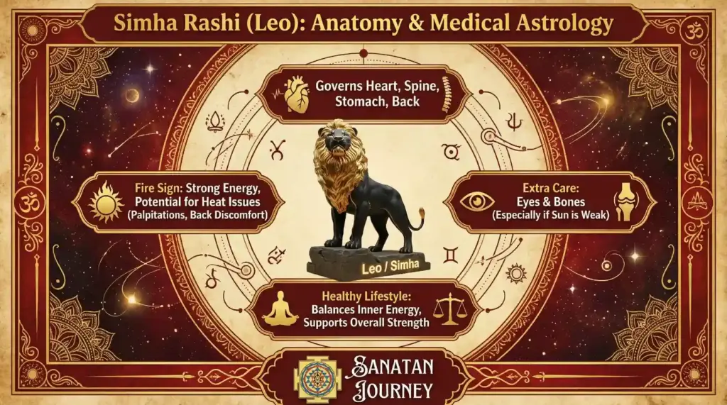 Anatomy & Medical Astrology of Simha Rashi (Leo)