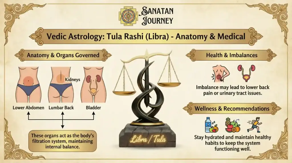 Anatomy & Medical Astrology of Tula Rashi (Libra)