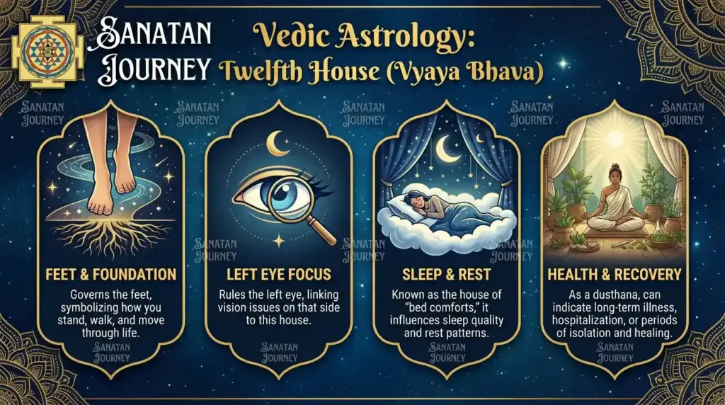 Anatomy & Medical Astrology of Twelfth House (Vyaya Bhava)