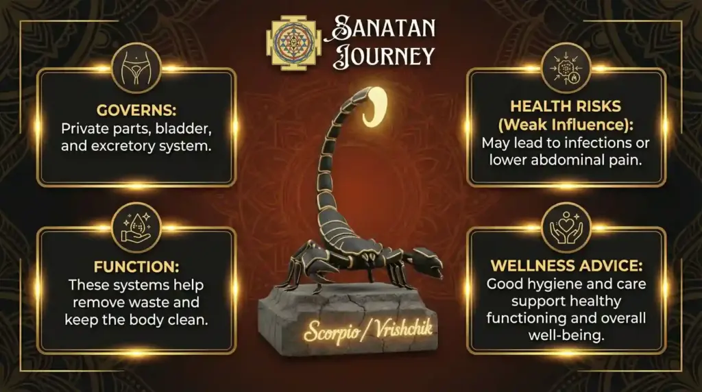 Anatomy & Medical Astrology of Vrishchik Rashi (Scorpio)