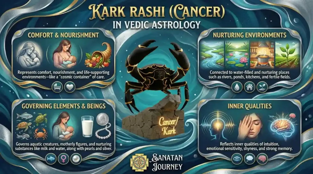 Major Karakatvas (Significations) of Kark Rashi (Cancer)
