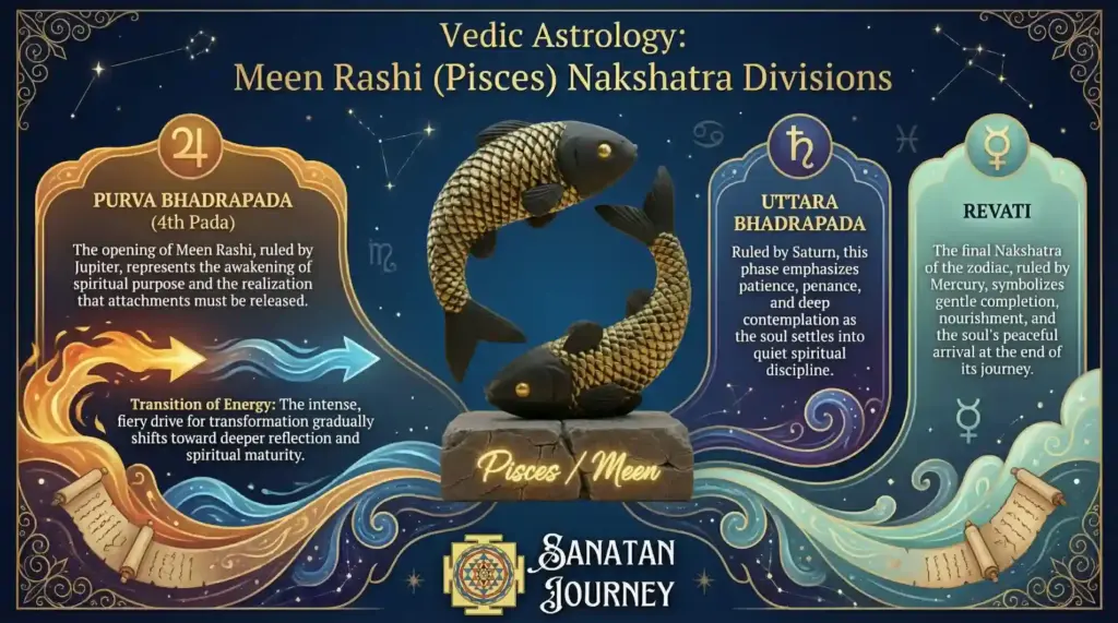 Nakshatra Divisions of Meen Rashi (Pisces)