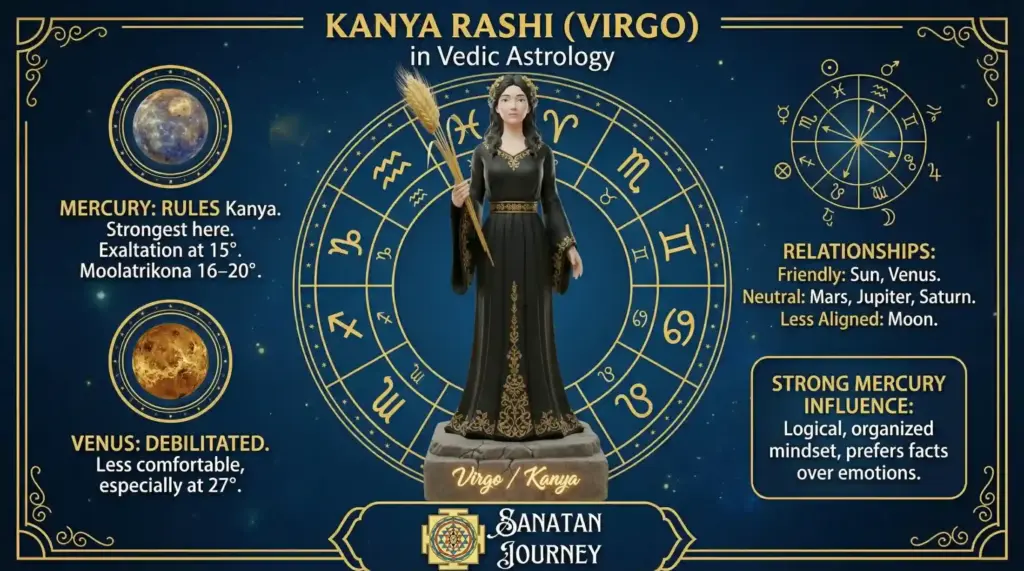 Planetary Dignities & Relationships of Kanya Rashi (Virgo) (1)