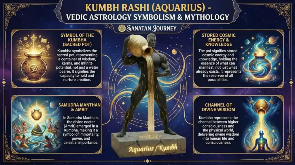 Symbolism & Puranic Mythology of Kumbh Rashi (Aquarius)