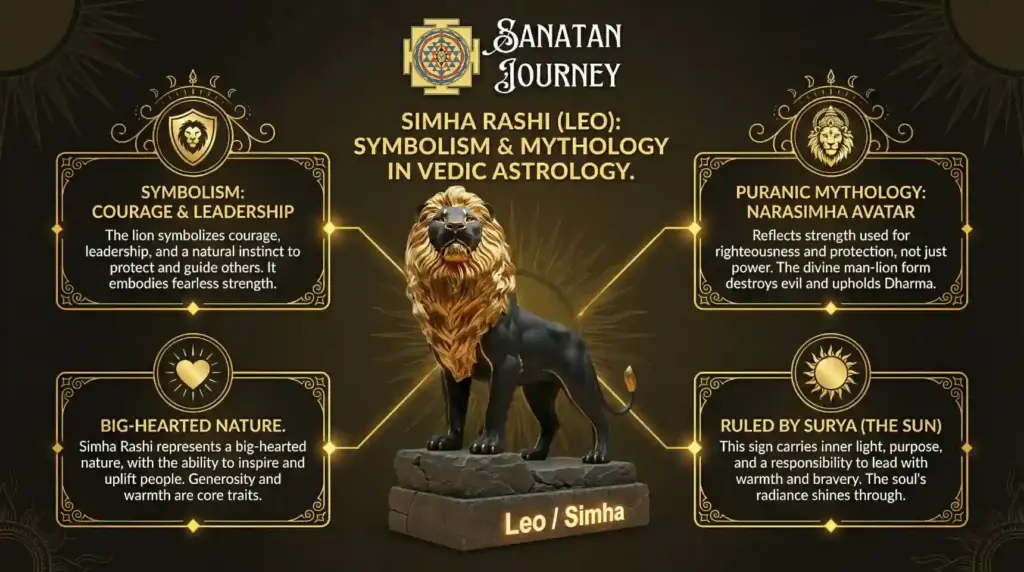 Symbolism & Puranic Mythology of Simha Rashi (Leo)