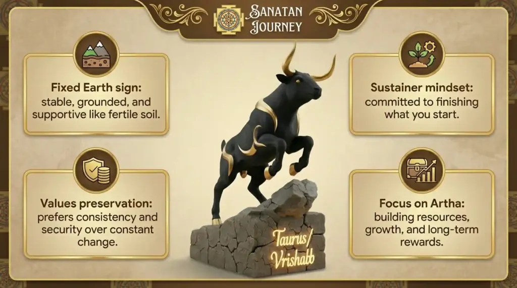Fundamental Nature & Tattva of Vrishabha Rashi (Taurus)