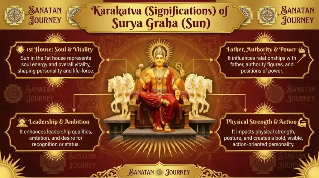 Karakatva (Significations) of Sun (Surya Graha)