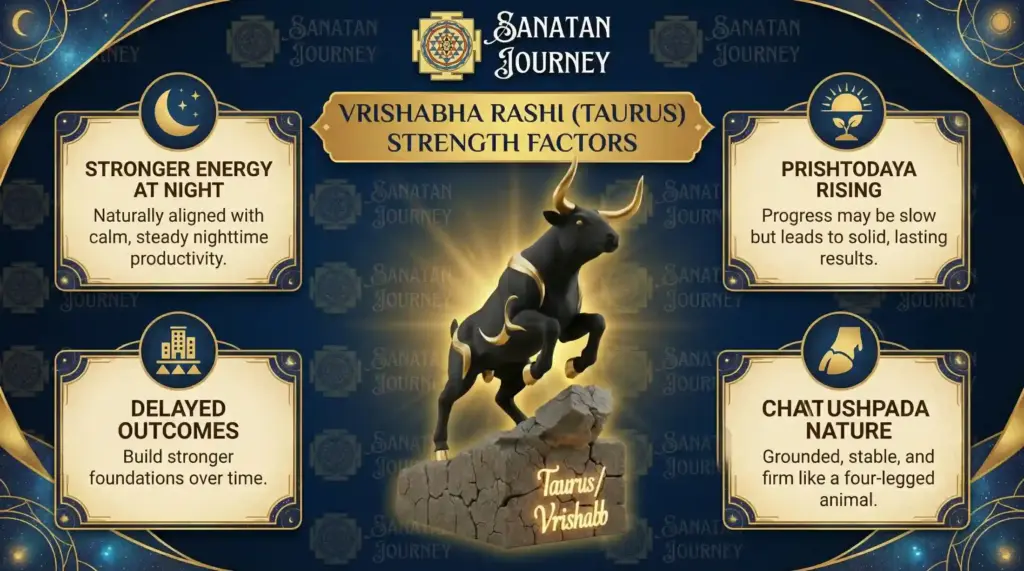 Strength Factors of Vrishabha Rashi (Taurus)