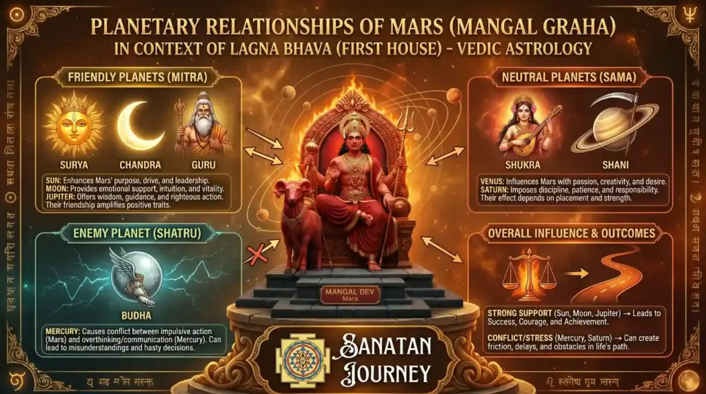Planetary Relationships of Mars (Mangal Graha)